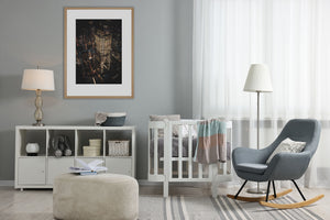 High angle photo of Manhattan skyline at night