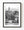 Venice canal bridges and a tall bell tower above tiled rooftops in black and white