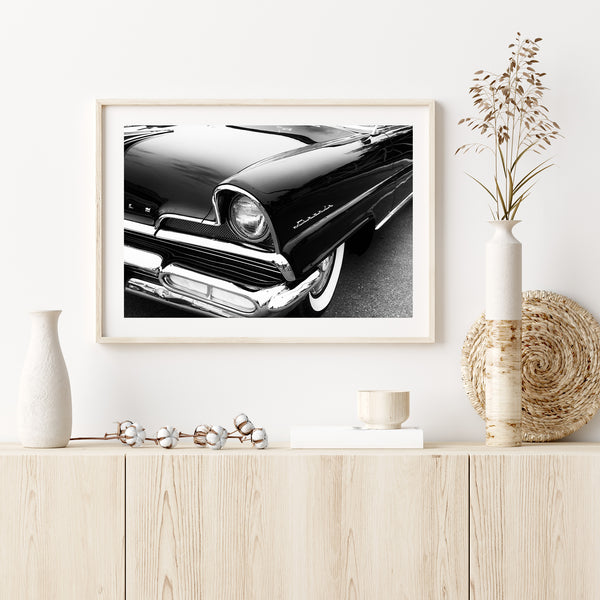 Vintage 1956 Lincoln Capri Car Front Detail  | Photo Art Print fine art photographic print