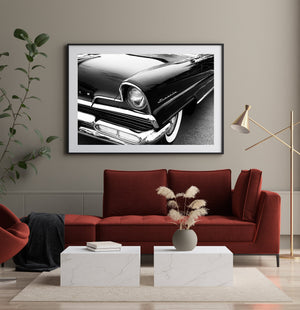 Vintage 1956 Lincoln Capri Car Front Detail  | Photo Art Print fine art photographic print