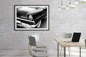 Vintage 1956 Lincoln Capri Car Front Detail  | Photo Art Print fine art photographic print