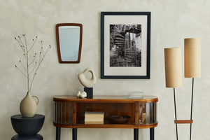 Private courtyard wrought iron staircase