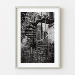 Black and white architectural photography