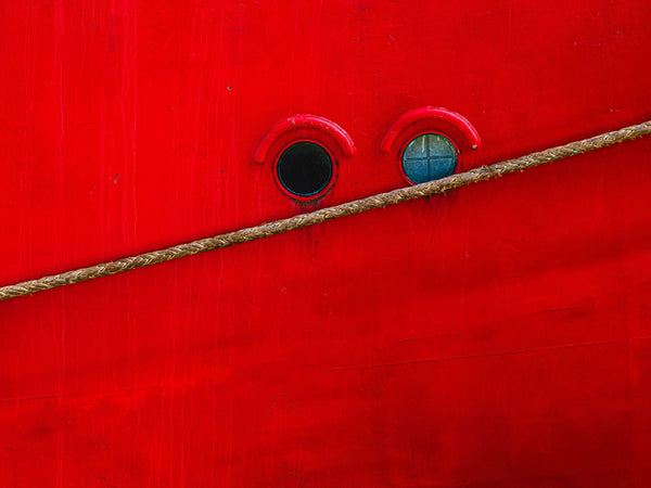 Vintage Red Hull Weathered Beauty | Photo Art Print