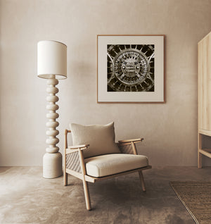 Sepia wall art fine art print with warm vintage brown tones