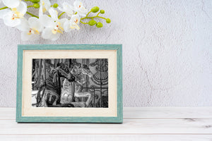 Timeless carousel horses photo art