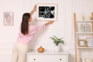 Classic Cadillac control wheel and column detail
