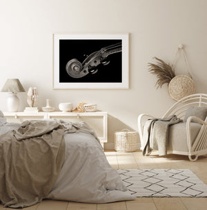 Handgemaakt vioolstemmingsdetail Fine Art‑print