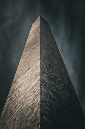 Washington Monument-Kunstwerk mit dramatischer Perspektive
