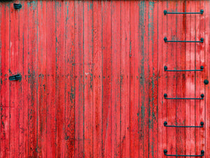 Texturierte Holzbretter auf einem Eisenbahnwaggon