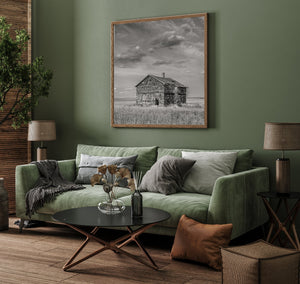 Canadian prairie solitude abandoned house artwork