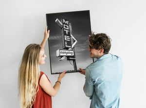 forgotten roadside motel camping sign fine art