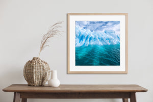 Nature’s abstract in ice wall art