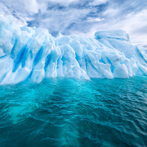 Iceberg pattern macro photography