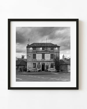 Wellington Inn in the Cotswolds photographed in black and white