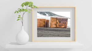 Whalers Bay industrial tanks photographed in colour