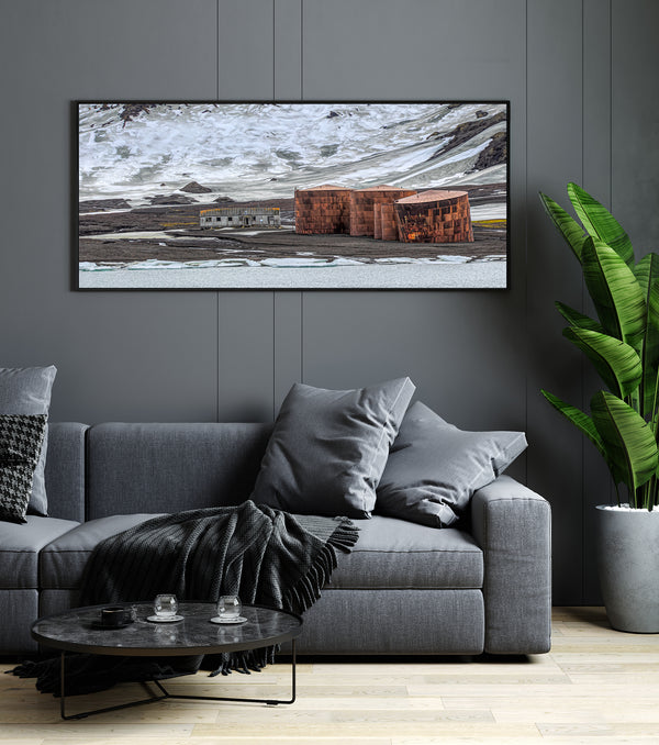 Whalers Bay abandoned Whaling station in Antarctica | Photo Art Print fine art photographic print