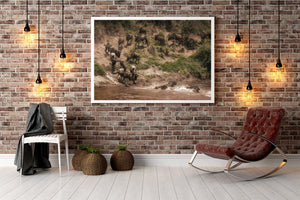 African wildlife crossing fine art