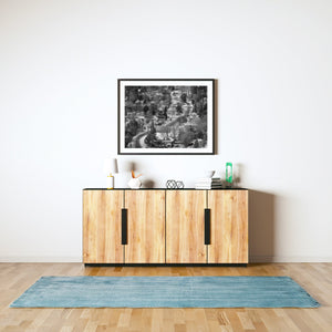 Ontario town blanketed in snow seen from above