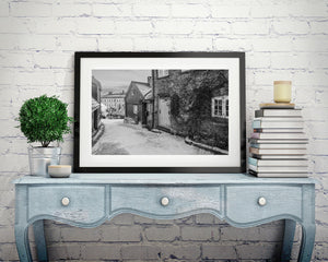 Oslo winter architecture in monochrome