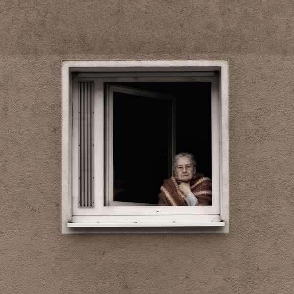 Woman Looking Out Window Germany | Photo Art Print fine art photographic print