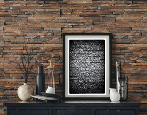 Word artistic plague with word Jesus | Photo Art Print fine art photographic print