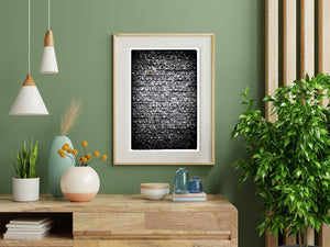 Word artistic plague with word Jesus | Photo Art Print fine art photographic print