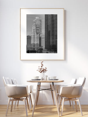 Facciata classica del Wrigley Building, punto di riferimento di Chicago