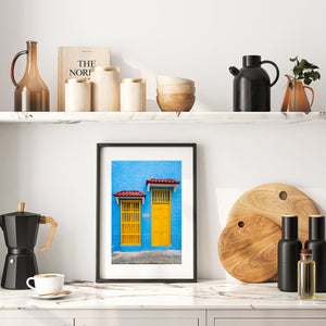 Bogotá street scene photo print