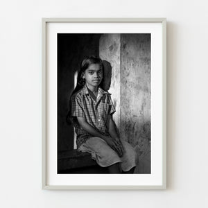 Indian girl portrait wall art