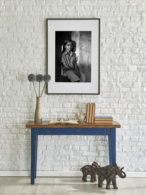 Young girl in natural light wall art