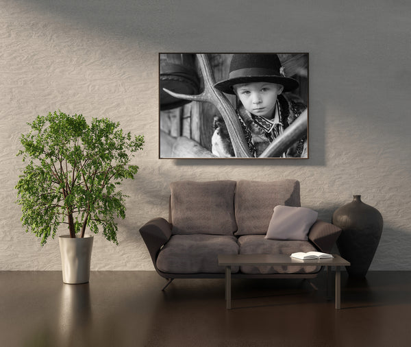 Young boy in traditional clothing