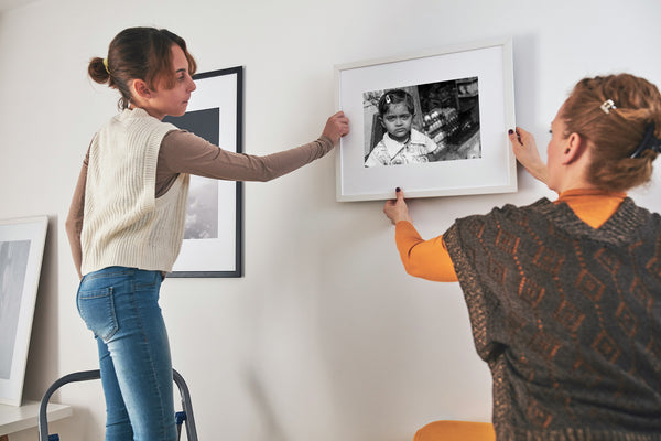 Emotional portrait in black and white