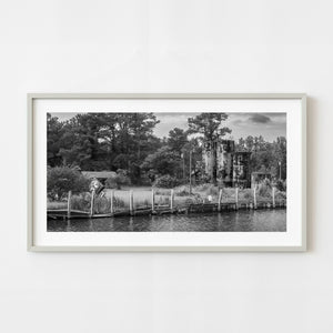 Abandoned Texaco marina on the Florida Intracoastal Waterway