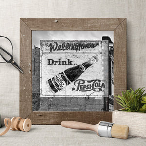 Black and white wall art print with dramatic architectural perspective in monochrome tones