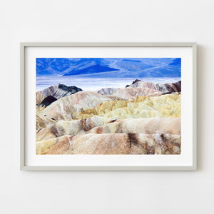 Colorful badlands at Zabriskie Point in Death Valley