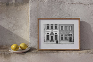 Polish city facades with ornate entrances tall windows and plaster walls