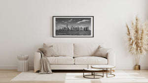 One World Trade Center rising above Lower Manhattan buildings