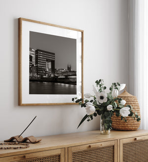 Monochrome wall art fine art print in a single toned palette