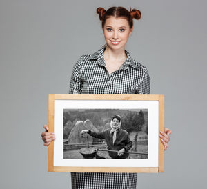 Romanian countryside portrait with woman and metal farm equipment