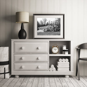 Quirky Ontario antique shop with vintage signs and roadside objects