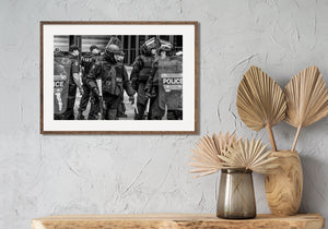 G20 police formation with riot shields in Toronto