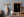 Minimalist wine bottle and glass still life