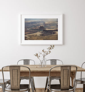 Earth tone canyon landscape in Canyonlands National Park