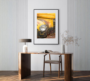 Yellow wall art fine art print with bright uplifting color
