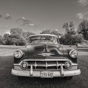Classic American car parked on Route 66