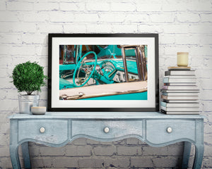 Vintage steering wheel of a 1955 Montclair