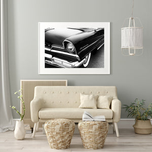 Vintage 1956 Lincoln Capri Car Front Detail  | Photo Art Print fine art photographic print