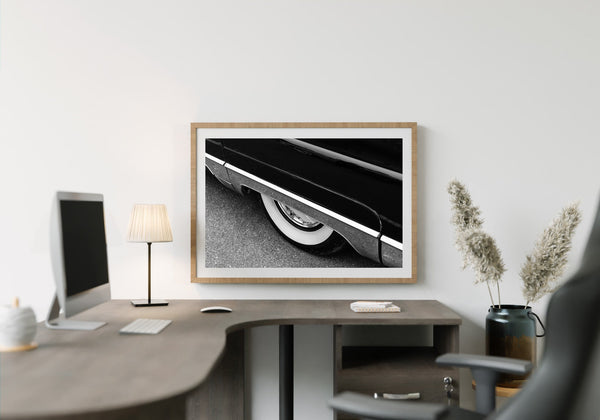 1956 Lincoln Capri Rear Wheel Well  | Photo Art Print fine art photographic print