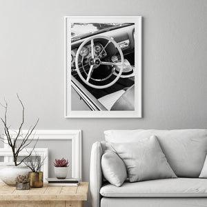Classic 1959 Ford Thunderbird Car Interior | Photo Art Print fine art photographic print